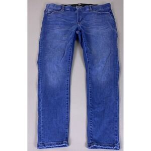 LuLaRoe Jeans Womens Size 36 Blue Skinny Medium Wash Elastic Waist Comfort Denim